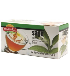Tea Sage Herbal filter bags "Baraka" 25 Cts * 12